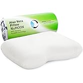 Third of Life Cervical Pillow NuMOON Aloe Vera | Memory Foam Wedge Pillow for Neck & Shoulder Pain Relief | Side & Back Sleepers | Modern, Natural Theme