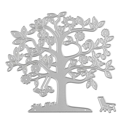 Anboo Plant Series Cutting Dies Metal Stencils Embossing For DIY Album Paper Card Scrapbooking Art Craft Gift (A)