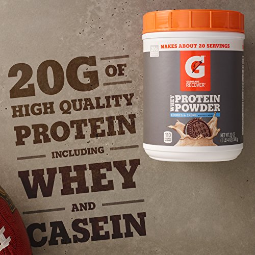 Gatorade Whey Protein Powder, Cookies & Crème, 22.4 Ounce (20 servings