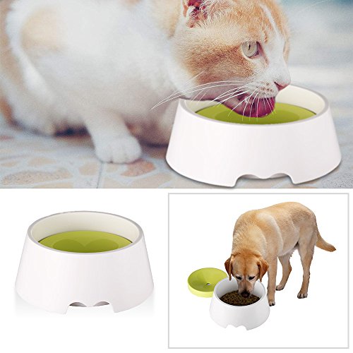 Vndaxau Dog Water Bowl Large No Spill 1000ML, Innovative Dog Cat Feeder 2 in 1, Anti-Overturn,Anti-Dust,Anti-Choking - Thumbnail 7