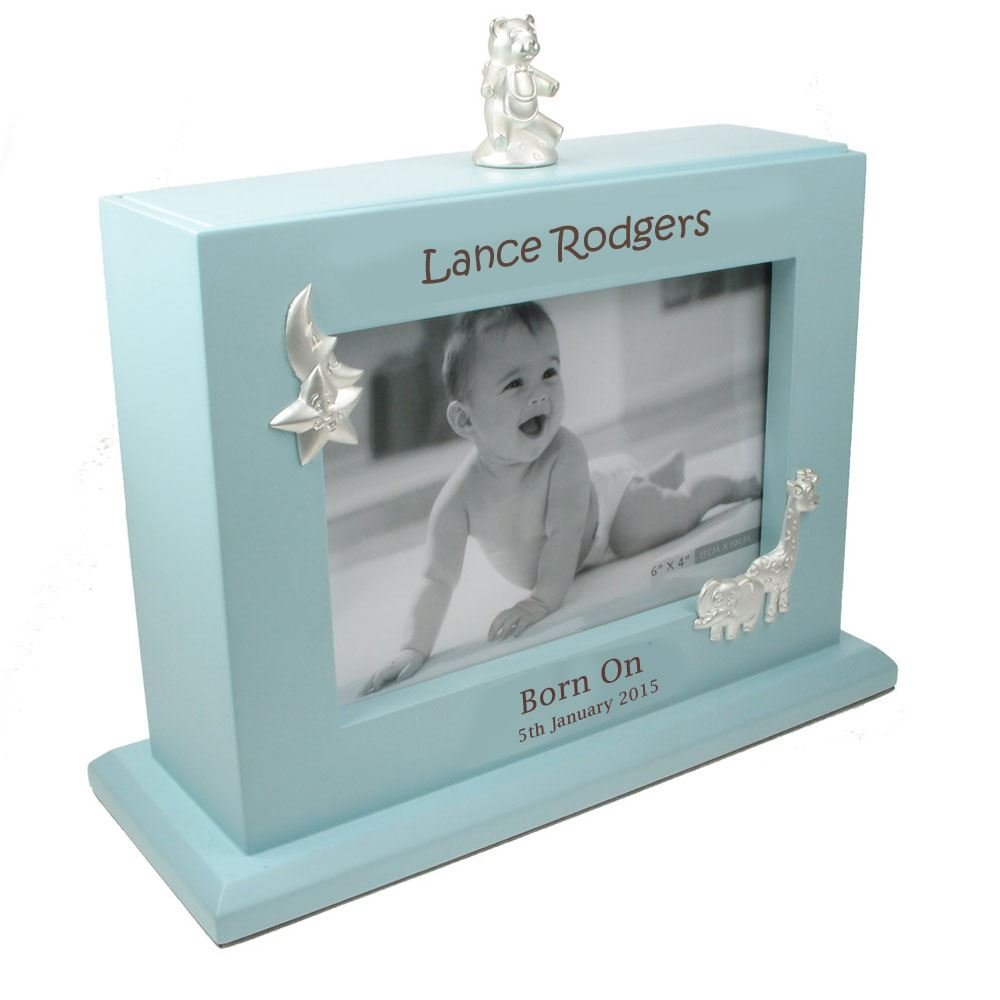Baby Boy Keepsake Gifts, Personalised Baby Boy Photo Album, Engraved