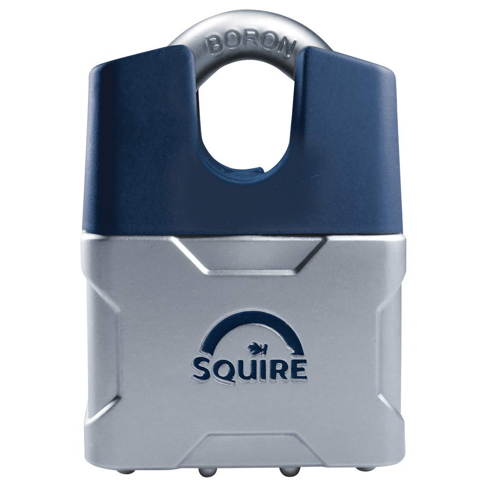 Henry Squire Closed Shackle Diecast Body Padlock with Boron Shackle, 48 mm (Length)