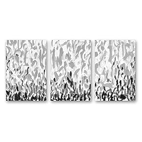 wall26 3 Panel Canvas Wall Art Abstract Painting...