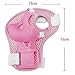 OCR TM 6 in 1 Adjustable Sport Wrist Elbow Knee Protector for Children Suitable for Skateboard, Biking, Mini Bike Riding and Other Extreme Sports (Pink)