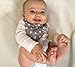 Baby Bandana Drool Bibs for Drooling and Teething - By BG Mini 6 Pack for boys Absorbent Organic Cotton Perfect Bibs - 100% Absorbent Babies & Toddlers - Shower Gift