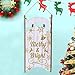 Juegoal Christmas Sleigh Traditional Wooden Sled Decor Hanging Wall Ornaments, 17