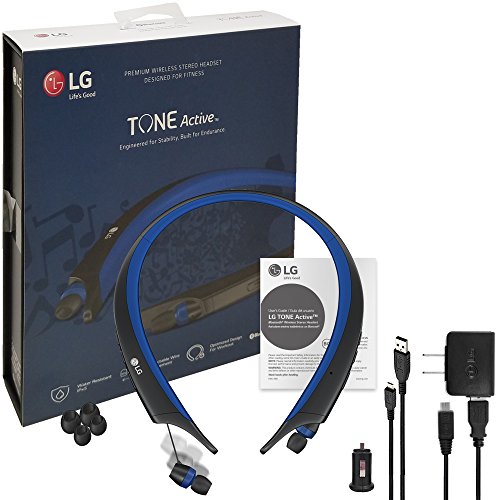 LG TONE Active Bluetooth Wireless Headset HBS-A80 Blue