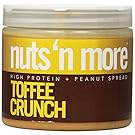 Nuts N More Peanut Butter Crunch, Toffee, 16 Ounce