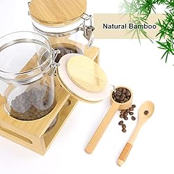 Glass Coffee Containers with Airtight Locking Clamp