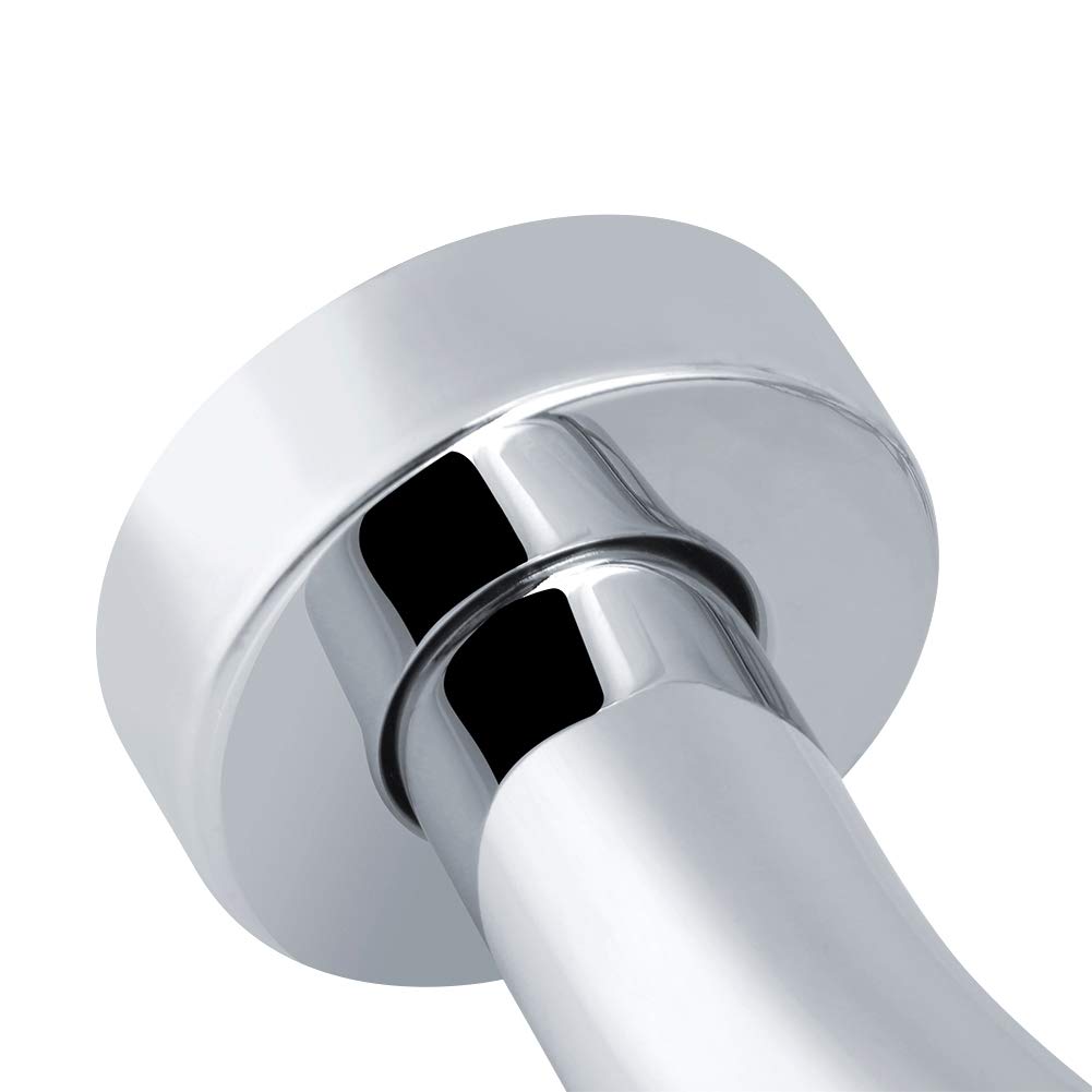 Shower Grab Bar Stainless Steel Anti-Slip Wall Mount Bathroom Safety Handle for Elderly Pregnant Women Curved Assist Tub Handrail Balance Bar Home Hotel Accessories
