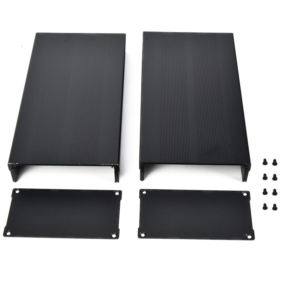 Electronic Project Enclosure Case Shell Protect Box Aluminum Alloy, 55 x 106 x 200mm Universal Junction Box,for heat-dissipating aluminum casing,shell, DIY, etc