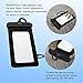Waterproof Pouch, Vcloo® Ultra Universal Waterproof Pouch, Dry Bag, Waterproof Case, Underwater Phone Pouch for iPhone 6S, 6, 6 Plus, 5, 5S, 4, Galaxy S6 Edge, S6, S5, Note 4, LG G4 (Black)
