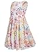 Arshiner Girls Dress Rainbow Dots Heart Printed For Skater Casual Cute Sleeveless Summer Dress