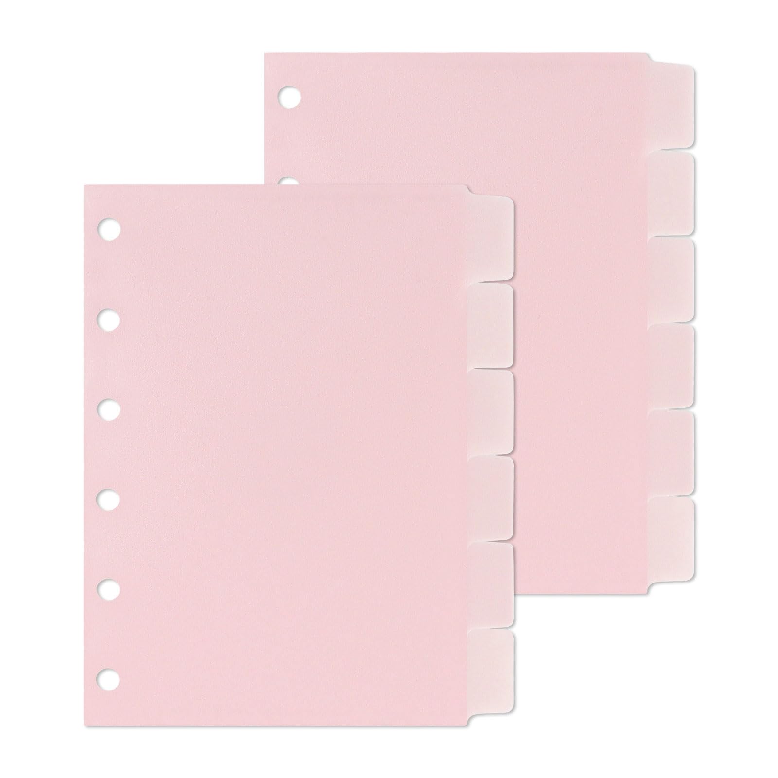 Photo 1 of Koqye 2 Sets A7 Cash Envelope with Tabs, Binder Dividers with Pockets, 6-Hole Pouched Index Dividers with Tabs for Personal A7 Budgeting Binder Organizer (Pink)