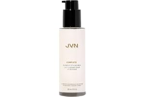 JVN Complete Blowout Styling Milk Heat Protector Cream, Anti-Humidity, Smooths Protects, 3 Fluid Ounces