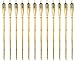 Bamboo Torches - 12 Pack - Metal Oil Canister - Reinforced with Metal Ring - 4 ft High, 6oz. Capacity - Sharp Speared Bottom by Kaya Collection