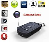 MDTEK@ 16GB +HD 19201080P mini Spy Hidden Car Keychain Camera DV with Night Vision Motion Detection Portable Covert Nanny Car Key Camera DVR