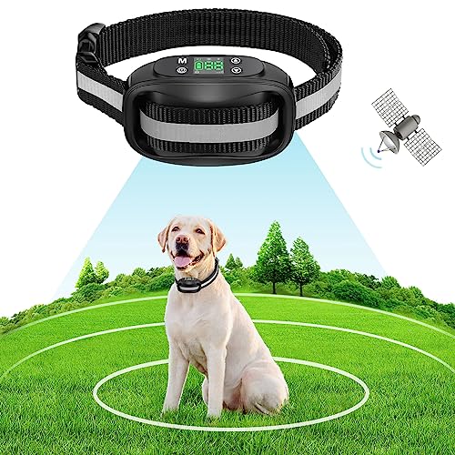 MAKFENCE Wireless Dog Fence, GPS Dog Fence,Invisible Fence for Dogs Wireless,Waterproof and