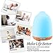 Essential Oil Diffuser, CDX 2 Pack 120ml Wood Grain Aroma Diffuser Aromatherapy Ultrasonic Cool Mist Humidifier with Adjustable Mist Mode & 7 Color LED Lights Waterless Auto Shut-off, In One Box