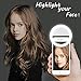 LST Selfie Ring Lighting Rechargeable 38 LED Dimmable Clip Light Portable Laptop Camera Photography Video Lighting Clip for iPhone, Samsung, Tablet, iPad (White)