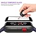 Celltronics iWatch 42mm Tempered Glass Screen Protector, [3D Full Coverage] [Anti-Scratch] [High Definition] for Apple Watch 42mm Series 3/2/1 (Black)