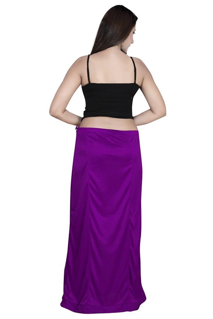 gargi ladies micro satin lycra petticoats with dtm lace at bottom hem (ogsp-10)