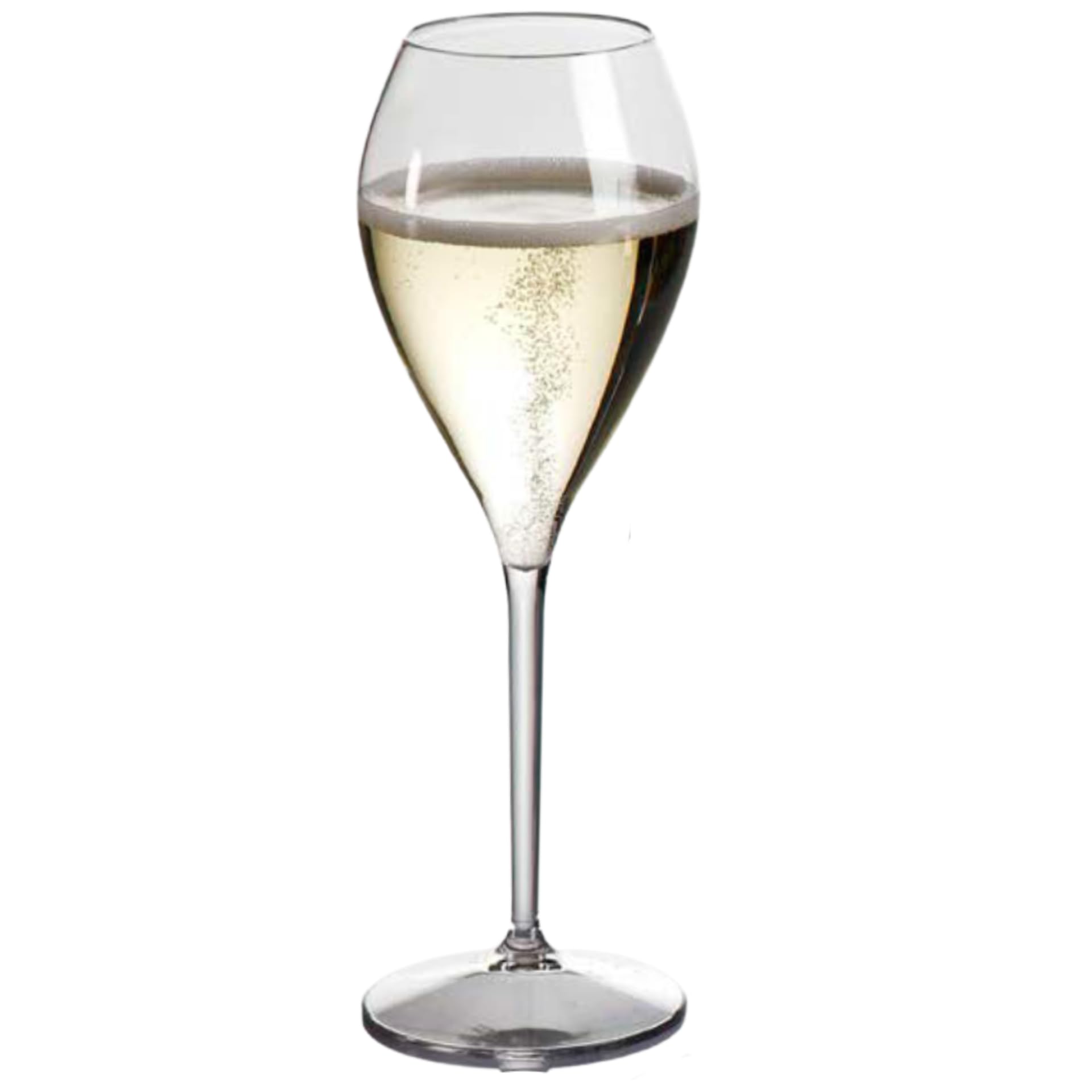 AIOS Unbreakable Tritan Plastic Prosecco Glasses. Capacity 165ml (Set of 4)