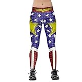 Xize Women 3D Printed Wonder Workout Fitness Leggings Slim Yoga Pants High Waist Gym Running Sport Push Up Tights