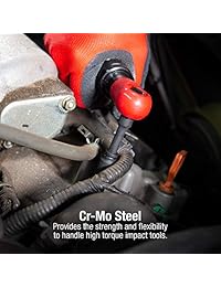 Sunex 1848 Juego de llaves de impacto SAE y métricas, de 1 4 pulgada, pulgadas métricas, estándar de profundidad, 6 puntas, Cr Mo, 3 16 pulgadas  9 16 pulgadas, 4 mm   15 mm, 48 piezas