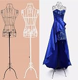 Youyijia Female Dressmaking Mannequin Torso Adjustable Height Tripod Stand Black view 4