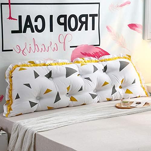 Wgang Korean Version of Cotton Headboard Large Cushion Soft Bag Removable Wash Bed Cotton Large Back Sofa Long Pillow Bed Back (Color : N, Size : 120cm)