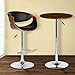 Armen Living Bentley Swivel Modern Pub Table with Wood Metal, 33-43