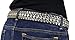 Womens Rhinestone Belts - Western Cowgirl Belt with Bling Buckles by Belle Donne - Silver