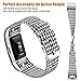 Maledan Bands Compatible with Fitbit Charge 2 and Charge 2 HR Fitness Activity Tracker for Women Men, Durable Woven Fabric Watch Band Replacement Accessories Strap Wristband, Small, Black/White Plaid