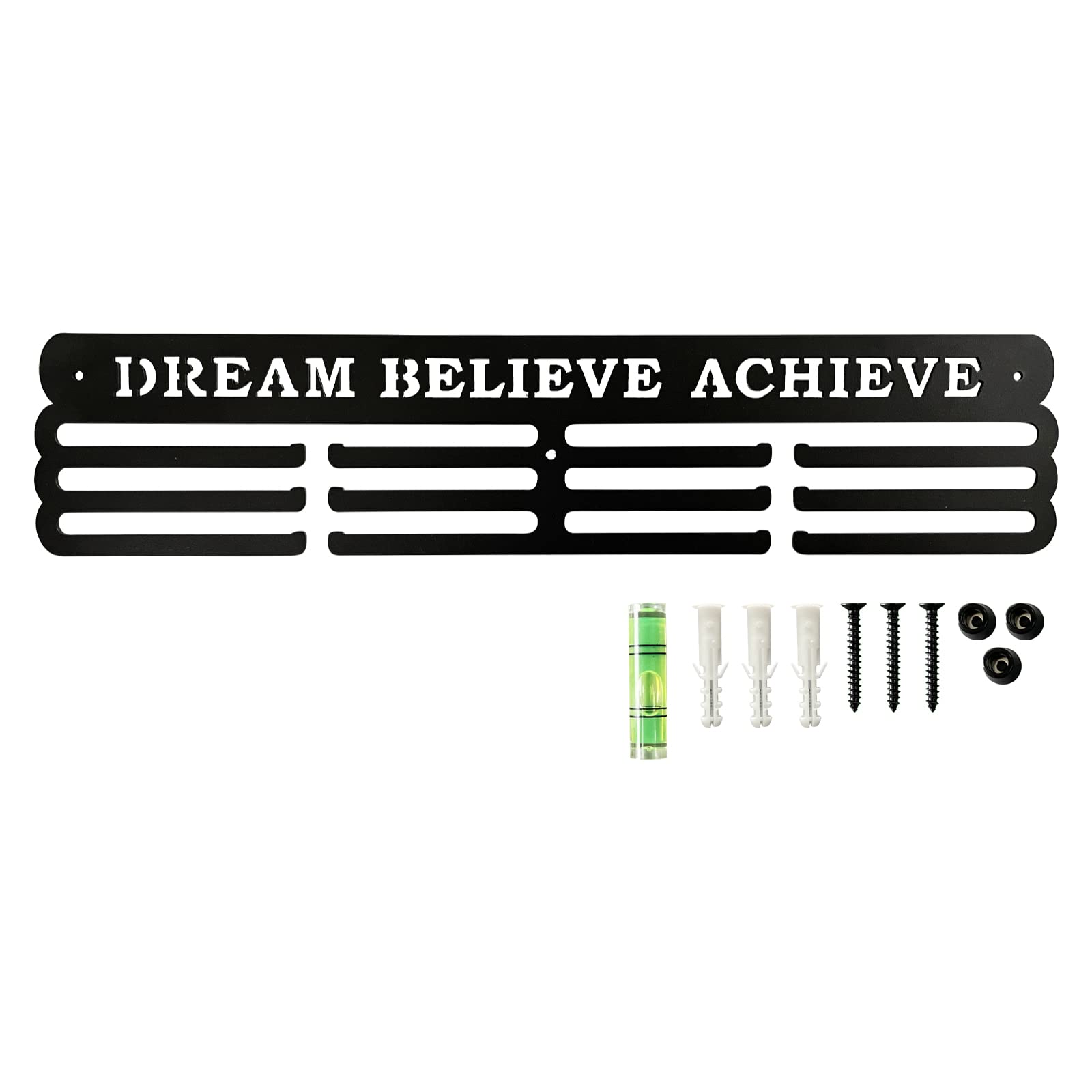 KOLYMAX Medal Holder Display Hanger Rack Frame for Over 60 Medals-Sports Medal Hanger and Ribbon Display Holder Rack