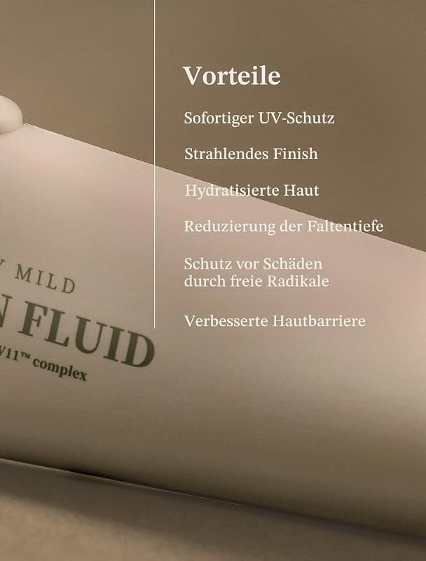 [VILLAGE 11 FACTORY] DAILY MILD SUN FLUID (50ml) Koreanische Hautpflege – Flüssige und leichte Sonnencreme – Schützt vor UV-Strahlung – hellt den Teint auf – spendet Feuchtigkeit – Anti-Aging — Foto 4 von 8