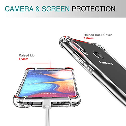 Leyi Compatible With Samsung Galaxy A20 Case Samsung A20 Case With 2 Glass Screen Protector Crystal