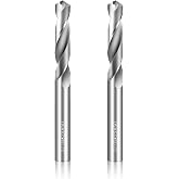 3/16" Drill Bits Solid Carbide Drill Bits, Tungsten Carbide Drill Bit Set, Metal Drill Bit Set for Stainless Steel Hardened Steel Cast Iron Alloy Copper, 2 Pcs