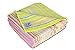 Buff Home Microfiber Kitchen Cleaning Towels - 5 Pack | Fun, Retro Stripes | Premium Microfiber | Clean, Wipe, Absorb | Large 16