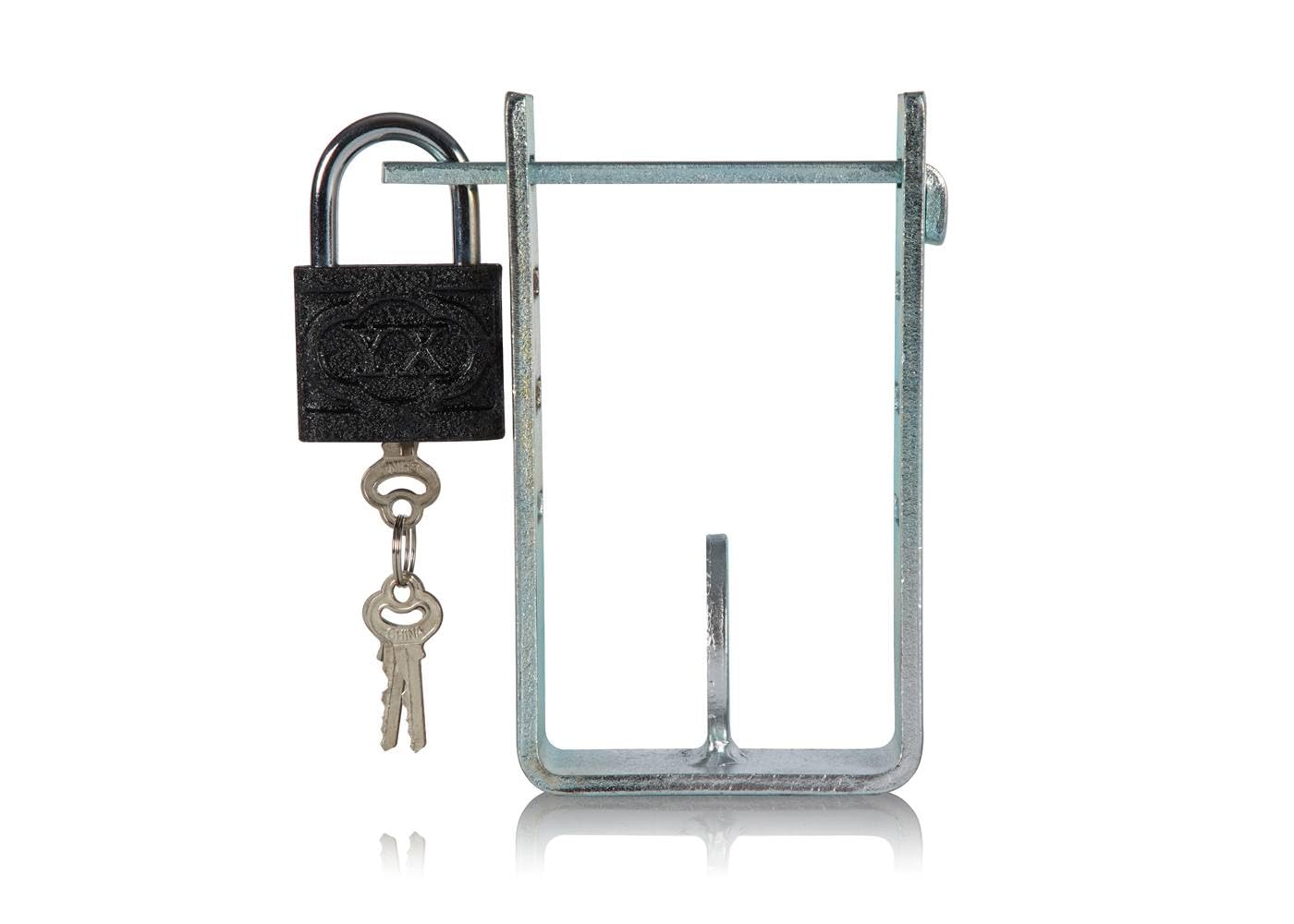 RING Universal Trailer Hitch Lock Includes Heavy Duty Padlock & 3 Keys - Ideal for Caravans, Horseboxes & Trailers