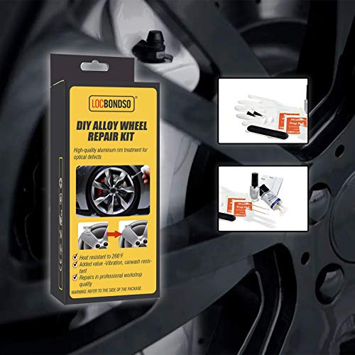 LOCBONDSO DIY Alloy Wheel Repair Kit Car Scratch Repair Surface Damage