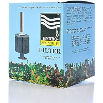 Aquarium Filter Hydro-Sponge IV by Lustar, for Aquariums up to 80 Gallons