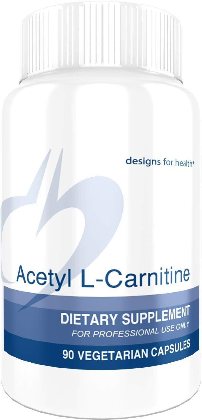 Designs for Health Acetyl LCarnitine Vegetarian Capsules, 800 mg, 90