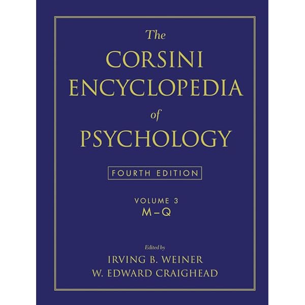 Amazon.com: The Corsini Encyclopedia of Psychology and Behavioral