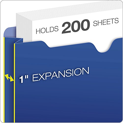 Pendaflex Translucent Poly File Jackets, Letter Size, Assorted Colors