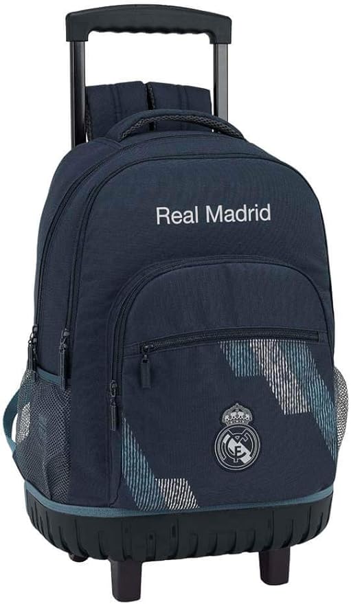 Safta Mochila Grande Ruedas Compact Real Madrid, (611834818): Amazon.es: Juguetes y juegos