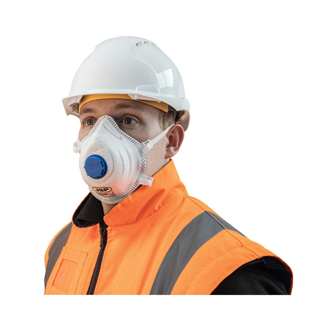 JSP M632 FFP3 Moulded Disposable Mask with Valve (10 pack), Dust Mask, for Silica Dust Sanding, Mould, Aerosols, Fumes - Image 5