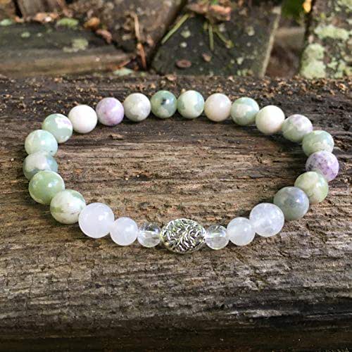 Natural Jade Bracelet Multi Gemstone Beaded Stretch Real