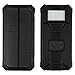 Solar Charger, Solar External Battery Pack, iBeek Portable 12000mAh Dual USB Solar Battery Charger Power Bank Phone Charger with Carabiner LED Lights for Emergency Cell Phones Tablet Camera (Black)