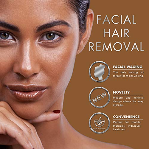 Waxing Kit, Lifestance Hair Removal Waxing Warmer Kit for Women Men At Home Wax Kit for Sensitive Skin Eyebrow Facial Waxing with 10.5oz Hard Wax Beans &20 Applicator Sticks